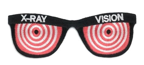 X-RAY Vision Glasses Iron-On Patch Gag Prank Novelty Magic