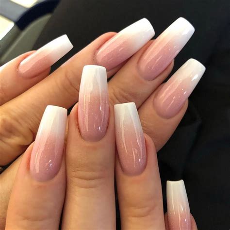 french nails spring Beauty #funsummernails | Faded nails, White acrylic ...