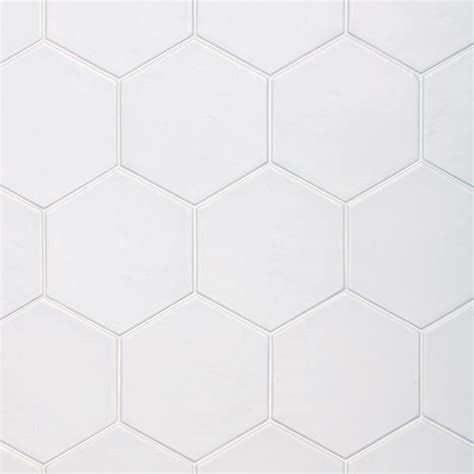 Hexagon Satin White Tile 175mm x 200mm - Target Tiles