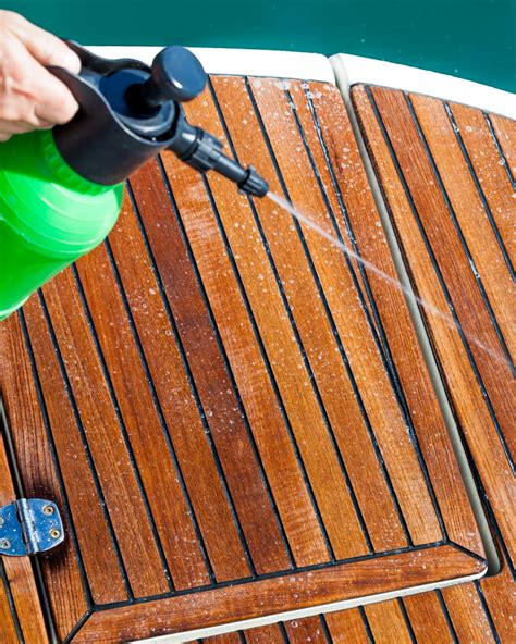 Boat Teak Decks Cleaning Service - Boat Valeting Services