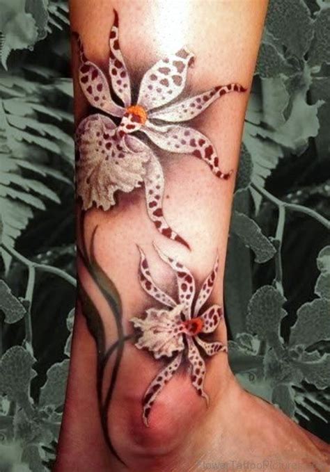 Red Orchid Flower Tattoo | Flower tattoo designs, Orchid tattoo, Orchid flower tattoos