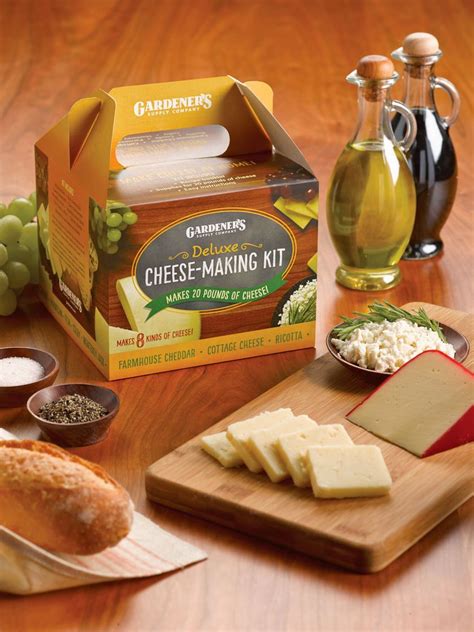 This sounds fun - a Cheese Making Kit: Make 8 homemade cheeses - Cheddar, Colby, Monterey Jack ...