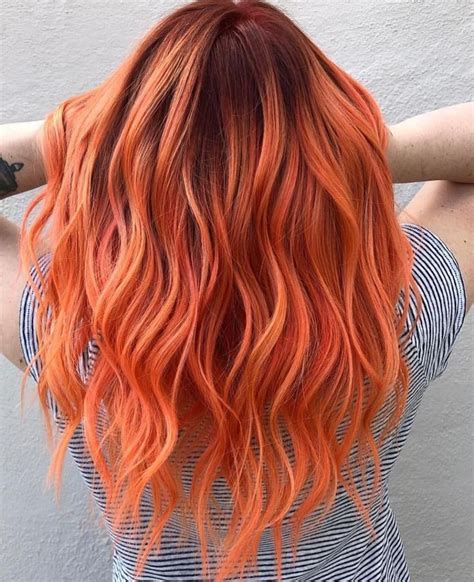 Pin by Relax on Haier style | Long hair styles, Pastel orange hair ...