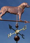Standing Labrador Retriever Dog Weathervane - Copper