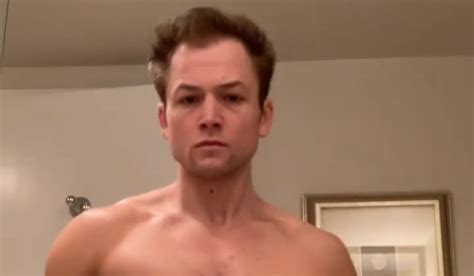 Taron Egerton Bares His Body, Dances in a Towel in New Instagram Video! | Shirtless, Taron ...