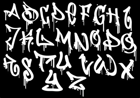 Graffiti Alphabet 150797 Vector Art at Vecteezy