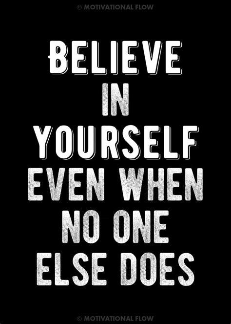 'Believe In Yourself!' Poster by Motivational Flow | Displate in 2021 | Believe in you ...