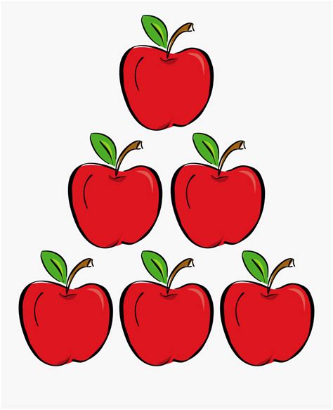 Apple Png Clipart -apple Clipart Six - 5 Apples Clip Art , Free ...