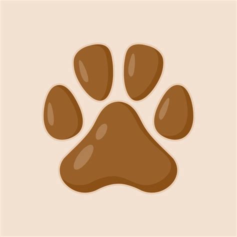 Premium Vector | Dog paw vector print cartoon animal paw