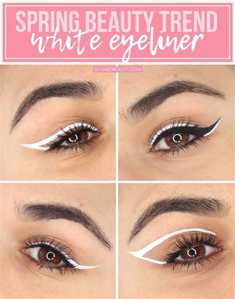 How to Wear White Eyeliner Looks for Spring | Slashed Beauty | White eyeliner makeup, White ...