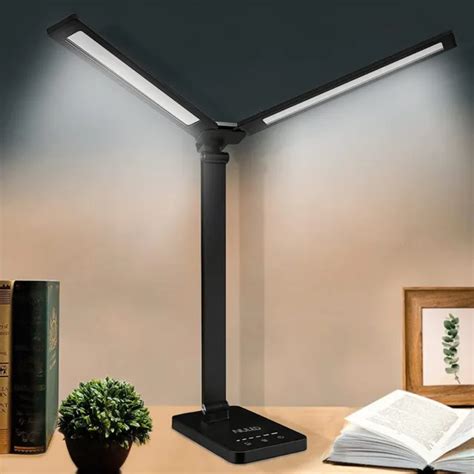 DOUBLE HEAD LED Desk Lamp Cordless Rechargeable Battery Operated Touch Control $34.99 - PicClick
