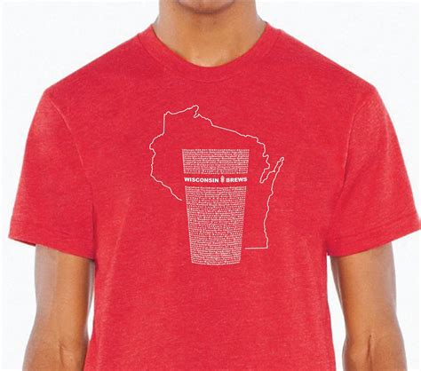 Wisconsin Brewery T-shirt, Beer Lovers, Gifts, List of Over 150 ...