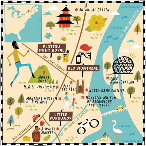 AAA Magazine | Illustrated map, Montreal travel, Montreal