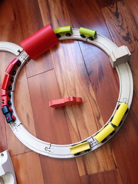 Ikea Wooden Toy Train Set with 35 Pieces Train Tracks and | Etsy