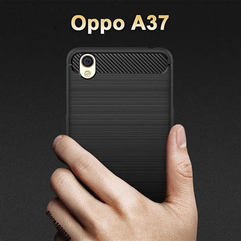 Oppo a37 case cover 5.0 inch Black soft Wiredrawing TPU case for Oppo a37 phone case Carbon ...