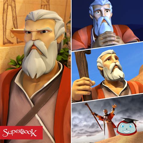 Moses is a real-life Superbook Superhero. | Superbook, Bible characters, Superhero