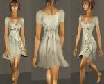 Mod The Sims - Minty Green Mini Full Skirt Dress