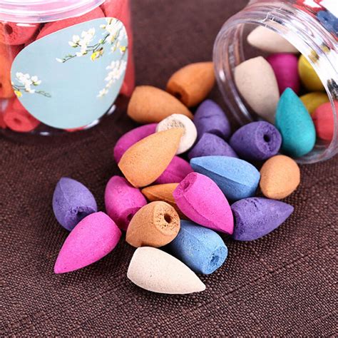 20 Pcs Natural Mixed Incense Cones Reflux Tower Incense Backflow ...