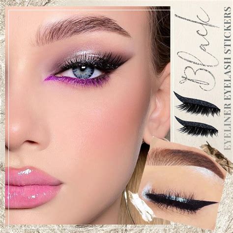 Reusable Glitter Eyeliner Eyelash Stickers – TrendyHomii