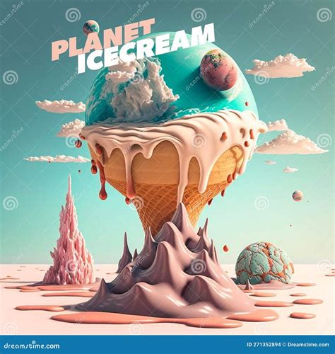 A Ice Cream Colour Background Stock Illustration - Illustration of brand, clothing: 271352894