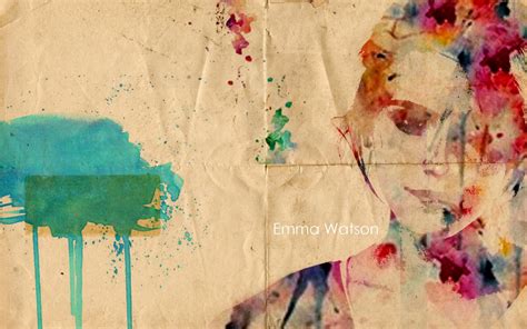 Wallpaper : painting, illustration, women, abstract, wall, artwork, Emma Watson, paint splatter ...