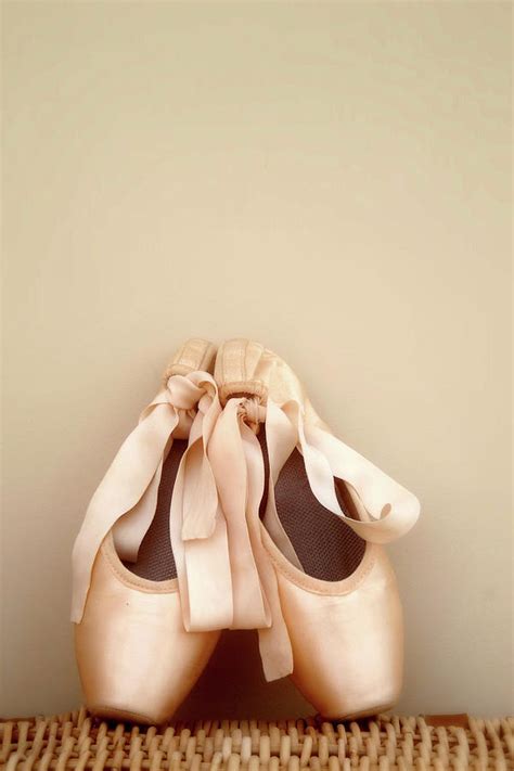 Salmon Pink Ballet Shoes by Jayneburfordphotography