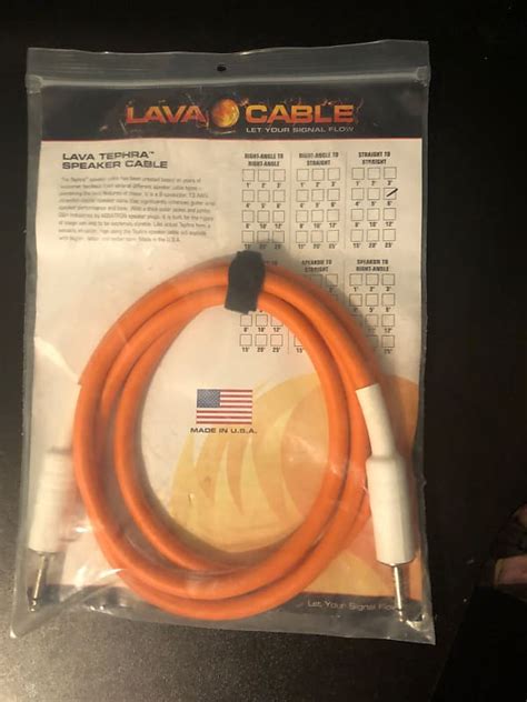 Lava Cable Tephra Orange | Reverb
