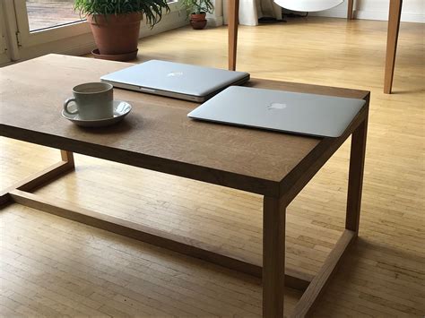 Best Minimalist Coffee Table Reclaimed Wood Side Coffee Table Tubular Silver Legs - The Art of ...