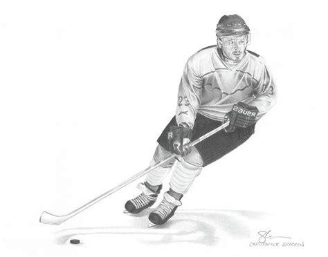 Hockey Player Drawing at PaintingValley.com | Explore collection of Hockey Player Drawing