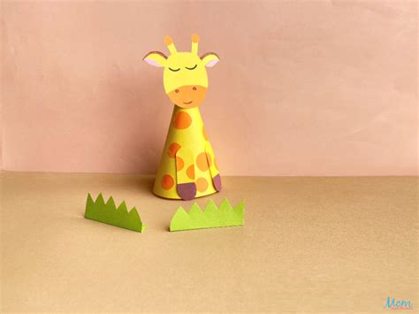 Adorable Paper Cone Giraffe Craft for Kids - Mom Does Reviews