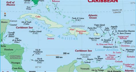 caribbean map - Holiday Planners