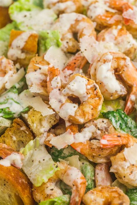 Easy Shrimp Caesar Salad - Little Sunny Kitchen