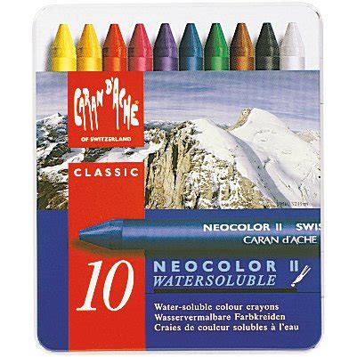 Caran d'Ache, Neocolor II Crayons, 10 Colors - Walmart.com - Walmart.com