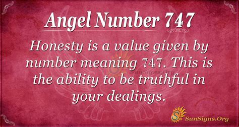 Angel Number 747 Meaning | SunSigns.Org | Angel number meanings, Meant to be, Angel numbers