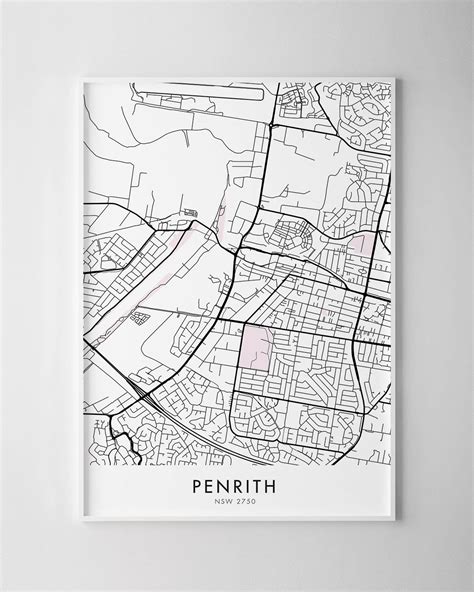 Sydney – Penrith Map Print - Chelsea Chelsea