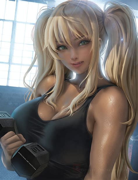 1080x2160px | free download | HD wallpaper: Hibiki Sakura, Dumbbell Nan Kilo Moteru?, anime ...