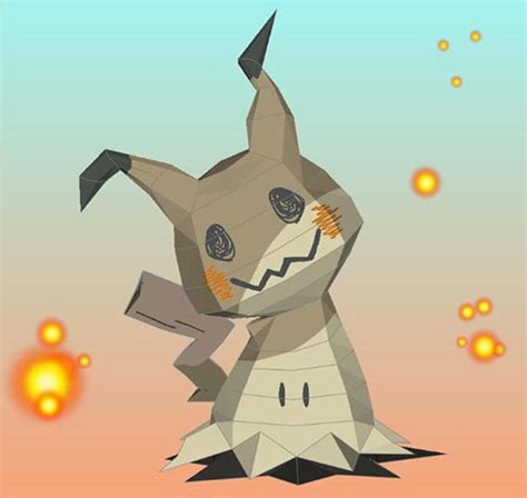 Pokemon: Mimikyu Papercraft | Paperized Crafts