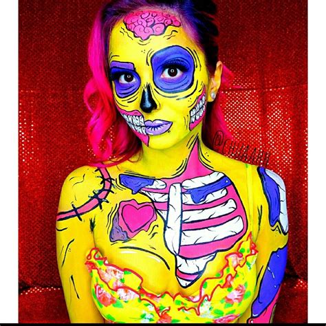 #zombiepopart #makeup #popart #popartzombie | Pop art zombie, Zombie makeup, Pop art