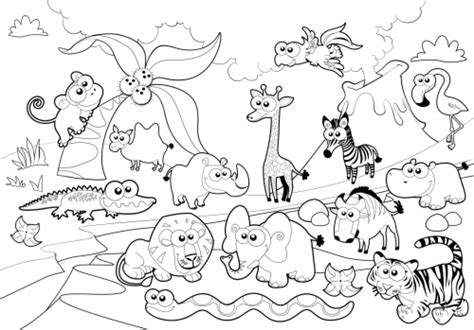 20+ Free Printable Zoo Coloring Pages - EverFreeColoring.com