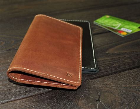 Leather checkbook cover - dopbubble