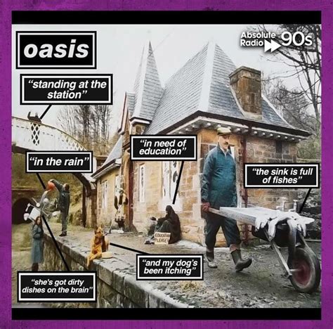 Some Might Say single cover explained... : r/oasis