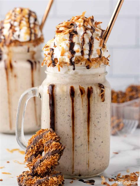 Samoa Cookies Milkshake - Belly Full