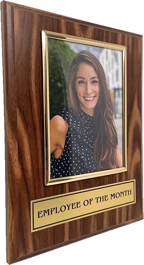 Buy Employee Of the Month Award Plaque. Custom 9"x12" Picture Plaque Holds a 5"x7" Photo ...
