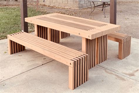 Simple Picnic Table Plans 2x4 Outdoor Furniture DIY, Easy to Build - Etsy