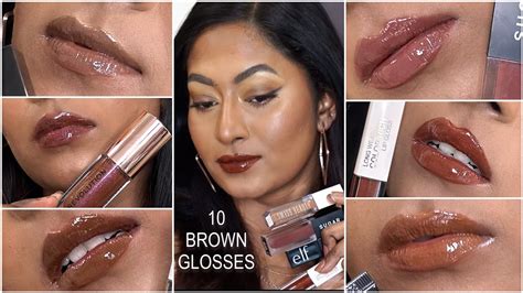 10 BROWN GLOSSES FOR BROWN SKIN 🤎AFFORDABLE 🤎 starting ₹80 - YouTube