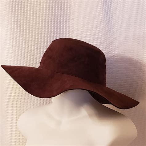 Chocolate Brown Suede Floppy Hat | Brown suede, Suede, Floppy hat