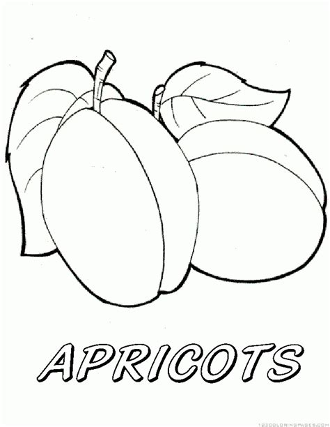 Apricot 6 Coloring Page - Free Printable Coloring Pages for Kids