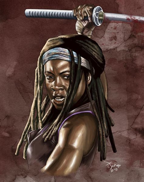 Michonne by Tony SantiagoGet “The Walking Dead” comics here [ Follow ...