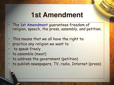 PPT - The Bill of Rights The First 10 Amendments to the Constitution ...