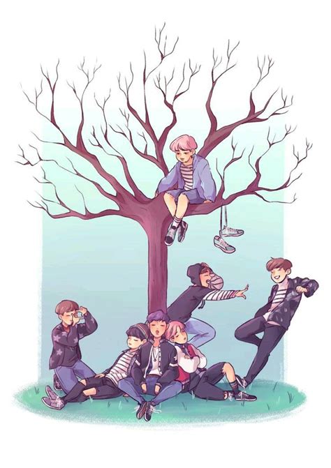 BTS illusion | Bts fanart, Fan art, Bts chibi